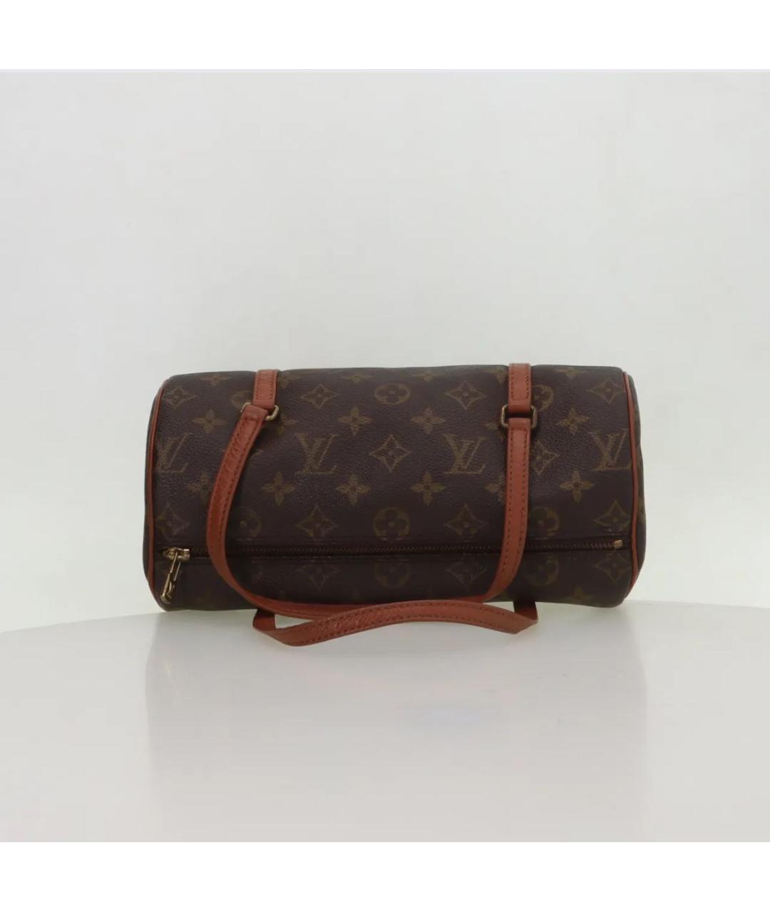 LOUIS VUITTON Коричневая сумка с короткими ручками, фото 5