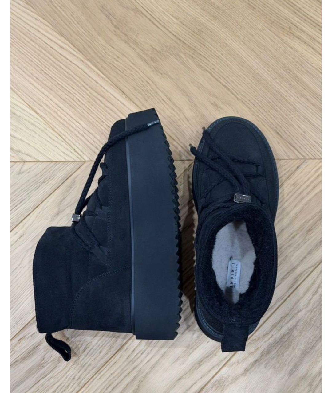 INUIKII Черные замшевые ботинки, фото 5