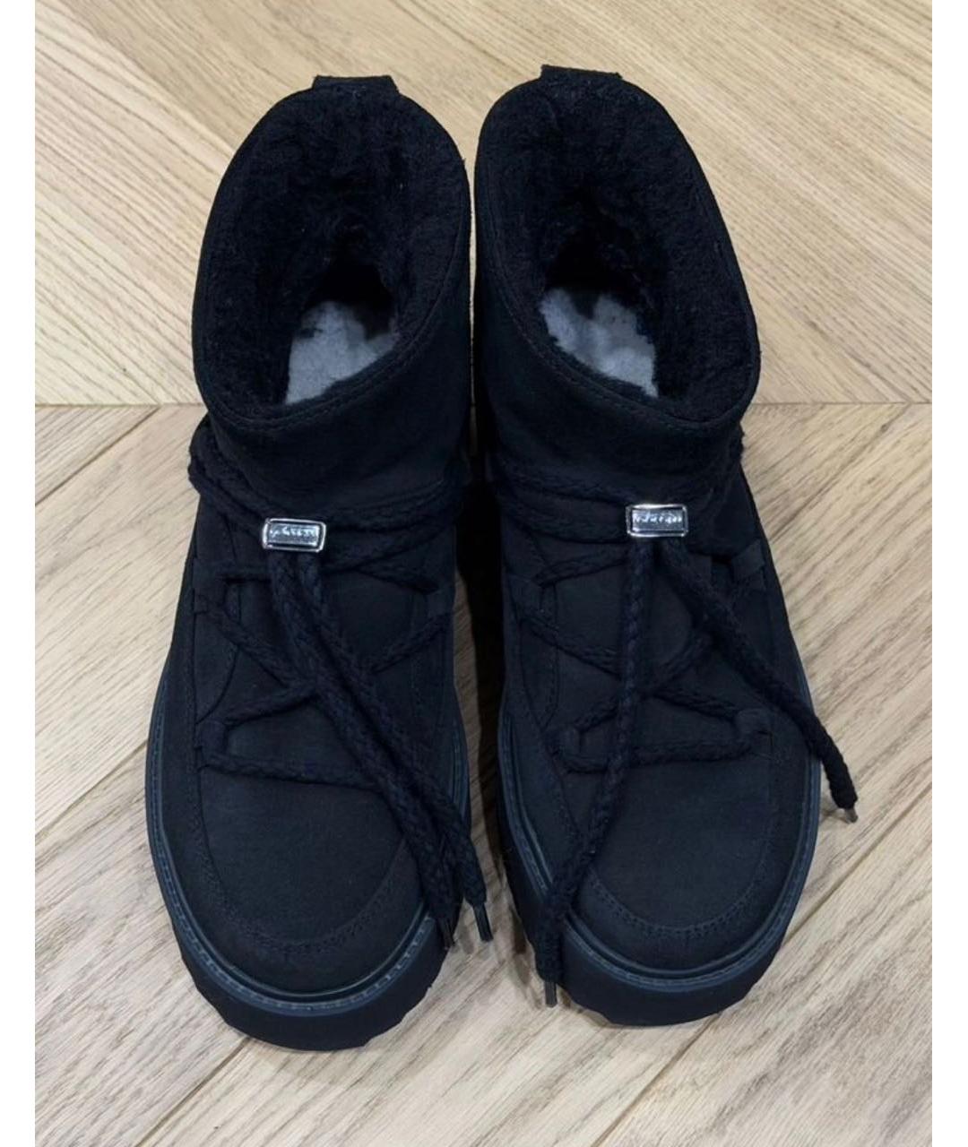 INUIKII Черные замшевые ботинки, фото 2