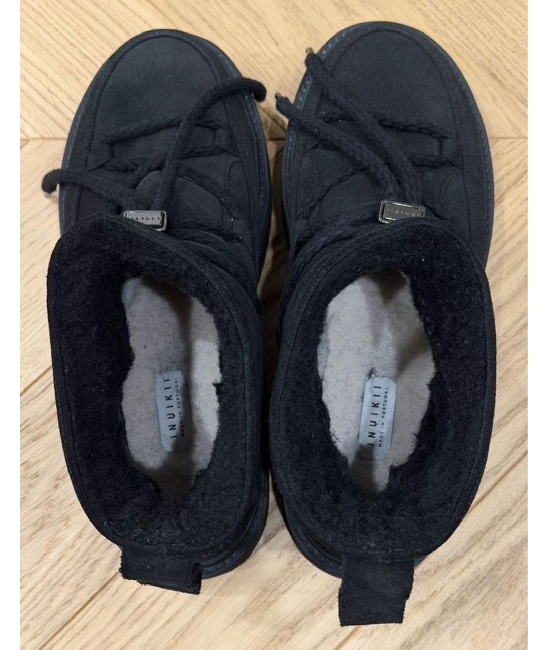 INUIKII Черные замшевые ботинки, фото 3