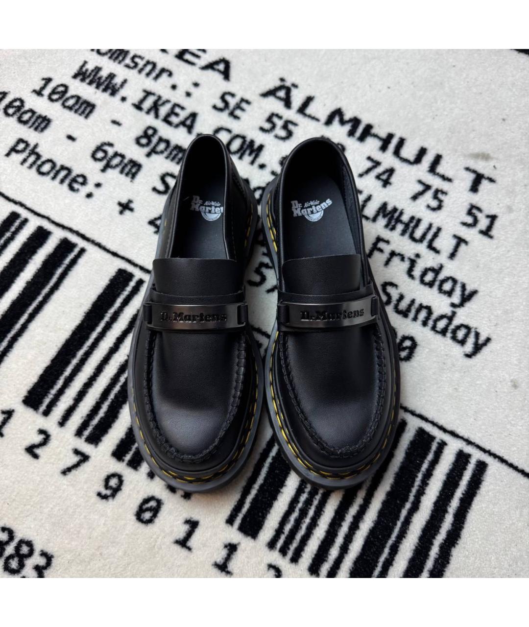 DR. MARTENS Черные лоферы, фото 2