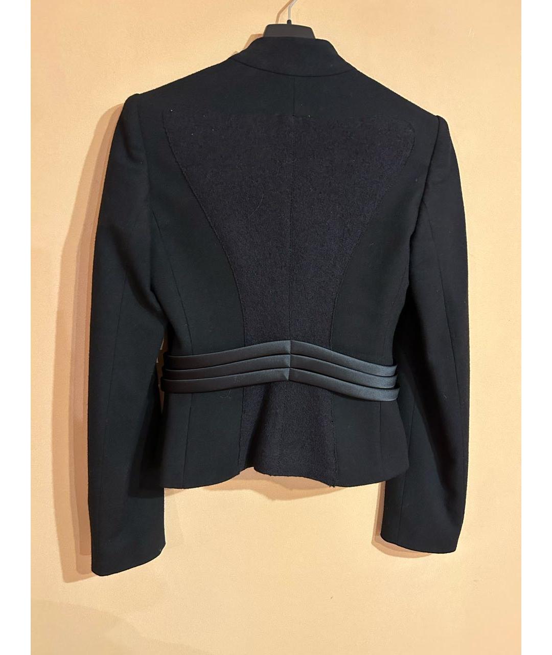 EMPORIO ARMANI Черный шерстяной жакет/пиджак, фото 2