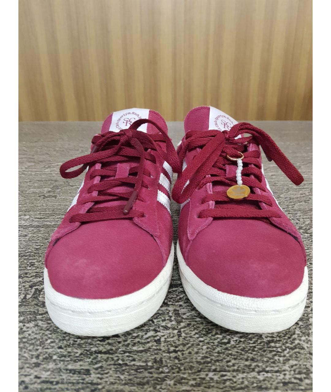 ADIDAS Розовые замшевые кеды, фото 3