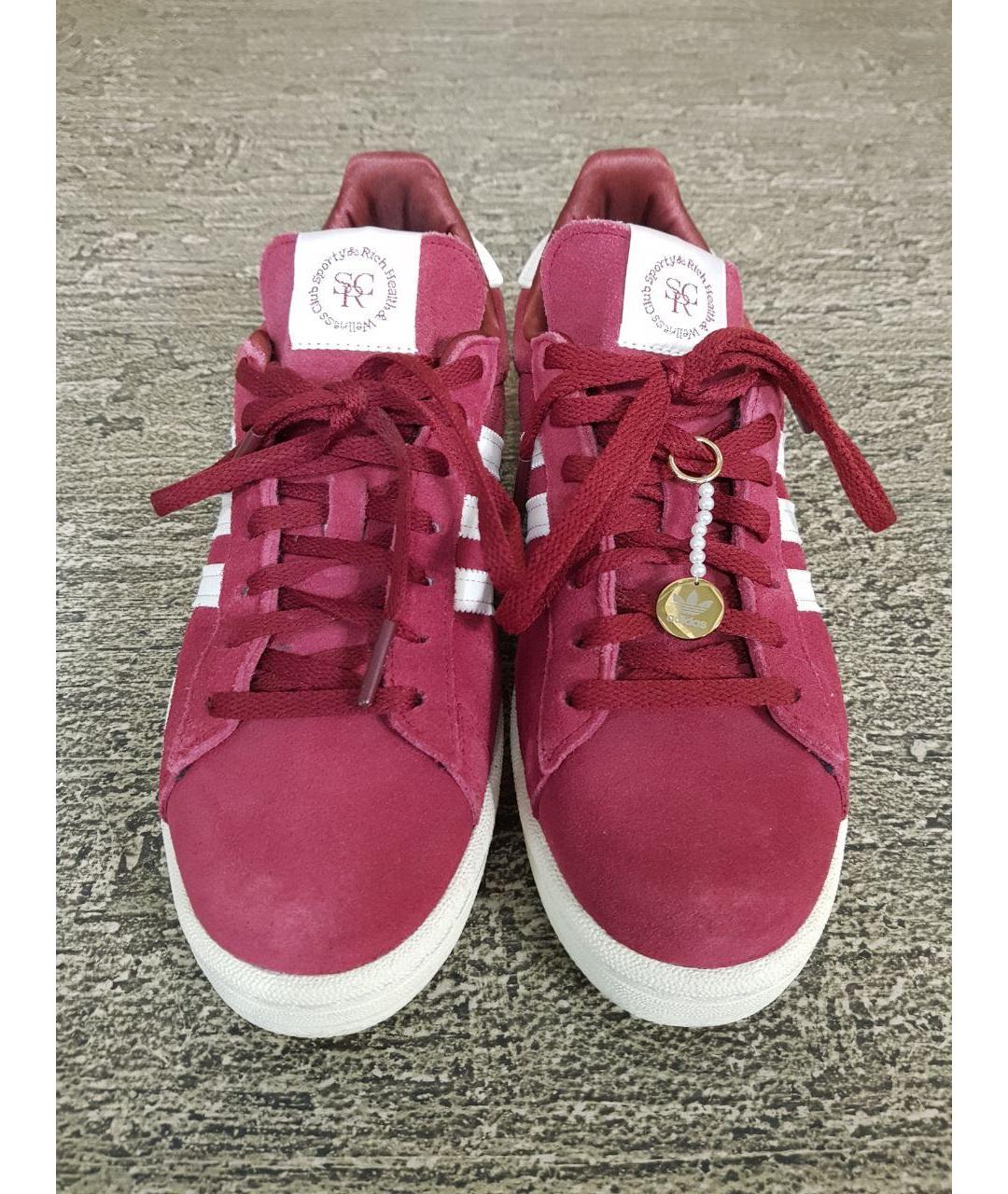 ADIDAS Розовые замшевые кеды, фото 2