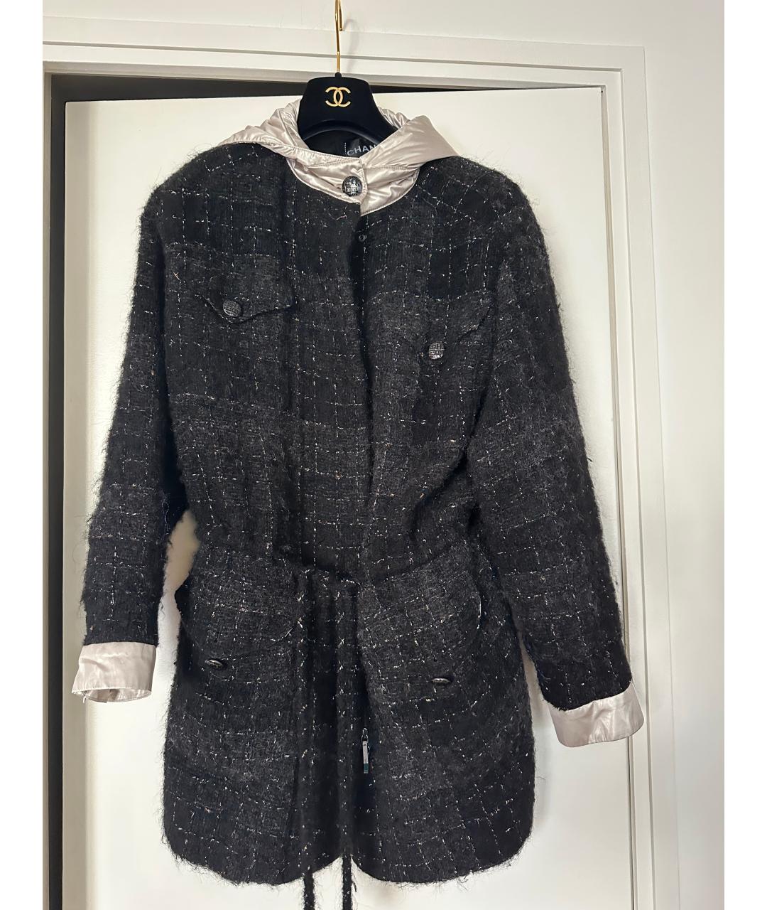 CHANEL Черная шерстяная парка, фото 6