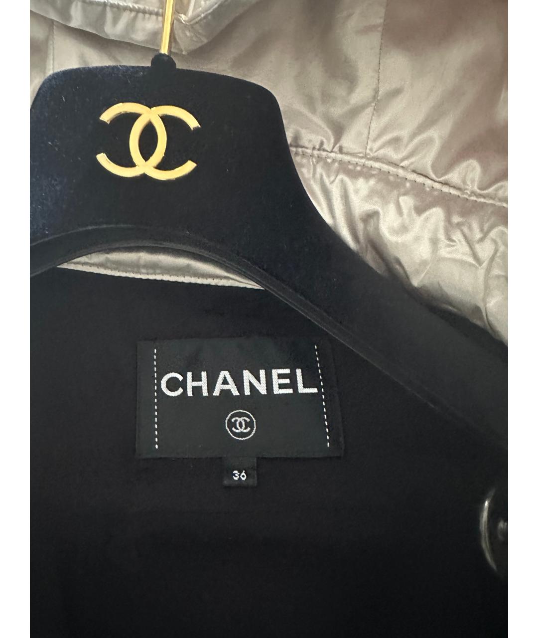 CHANEL Черная шерстяная парка, фото 3