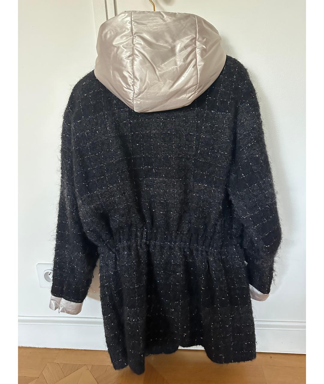 CHANEL Черная шерстяная парка, фото 2