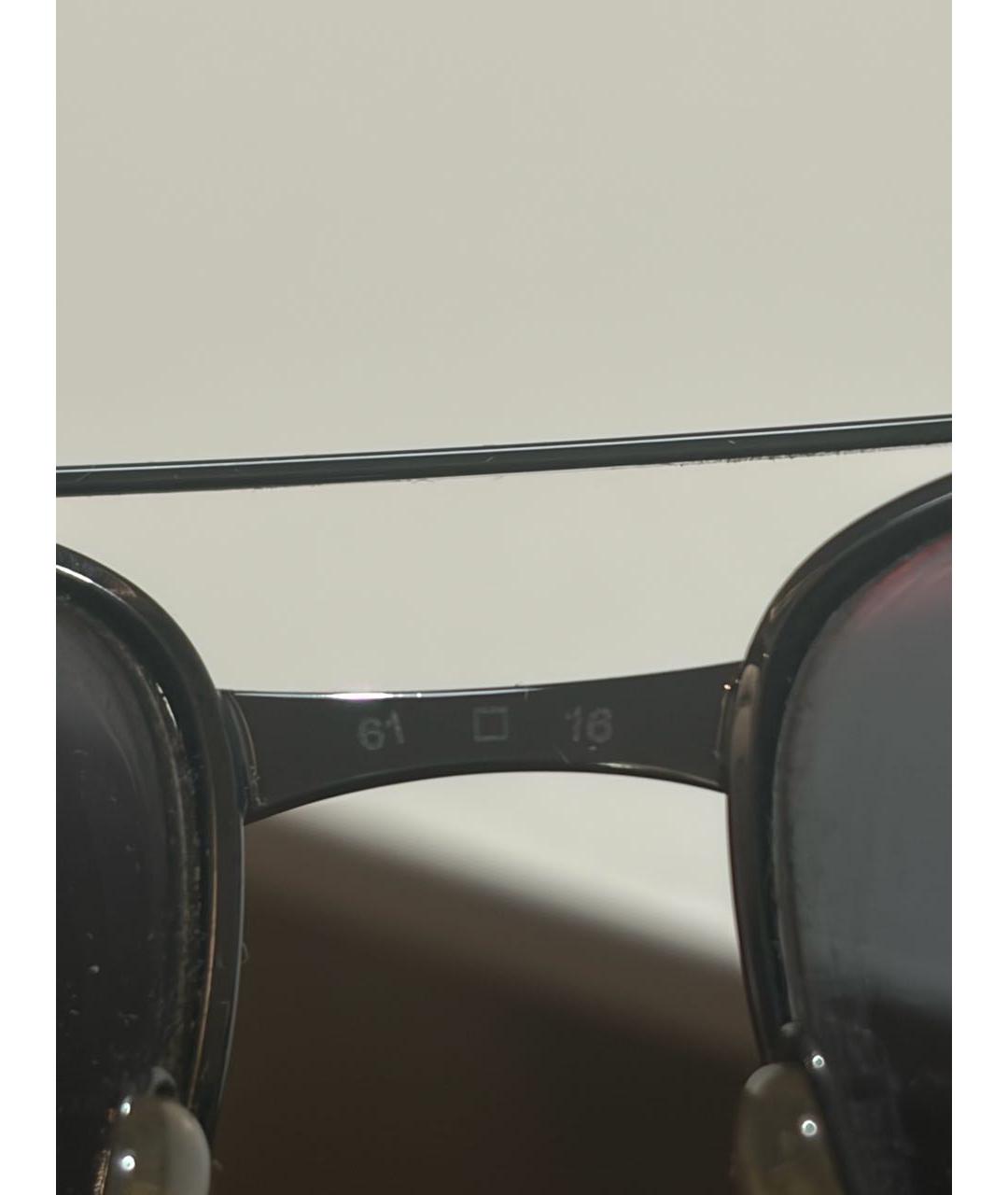 CARTIER Черные металлические солнцезащитные очки, фото 4