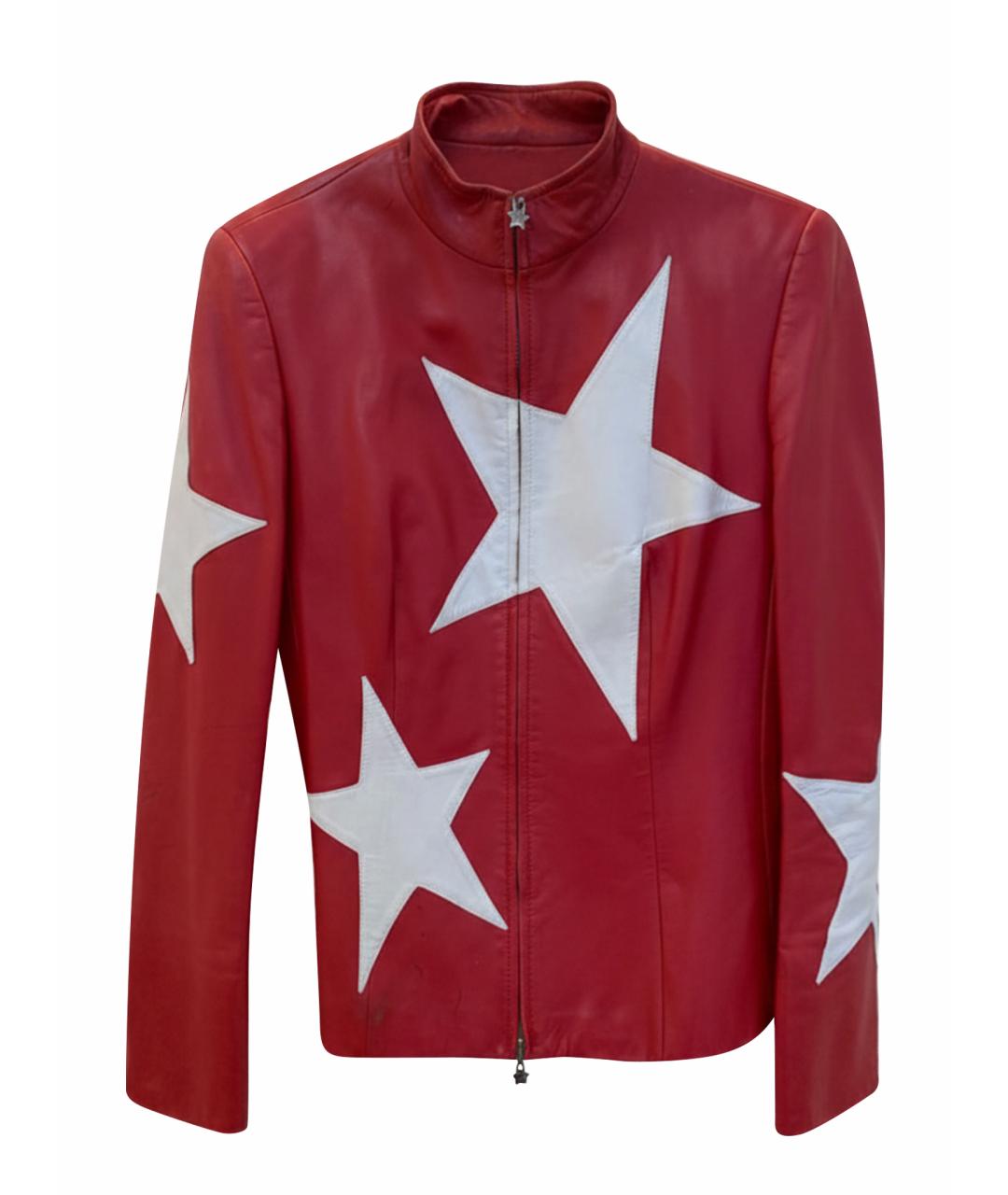 ESCADA Красная кожаная куртка, фото 1