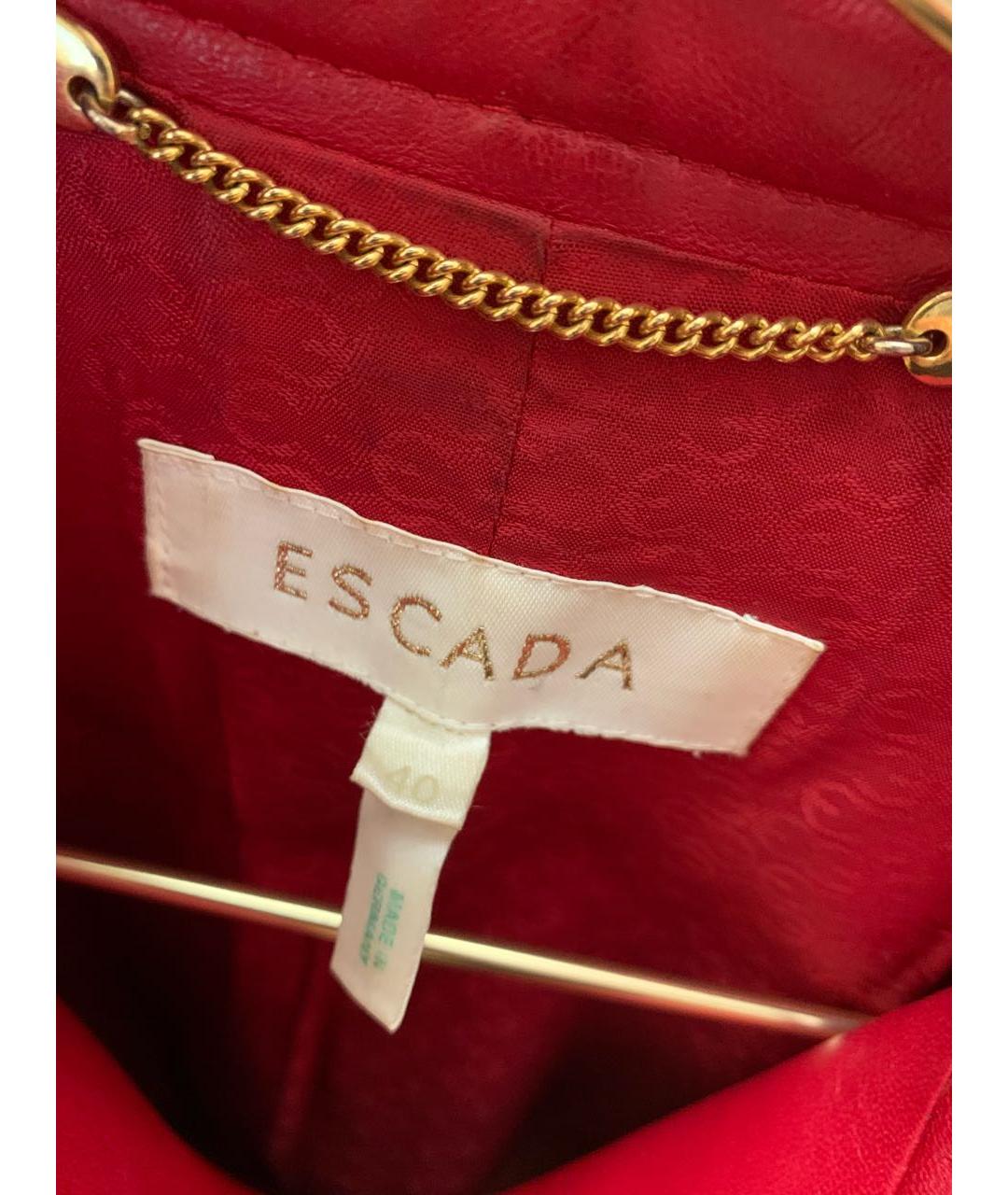 ESCADA Красная кожаная куртка, фото 4