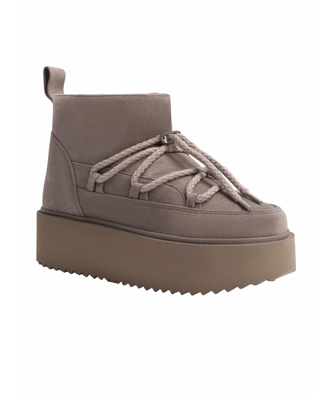 INUIKII Бежевые замшевые ботинки, фото 1