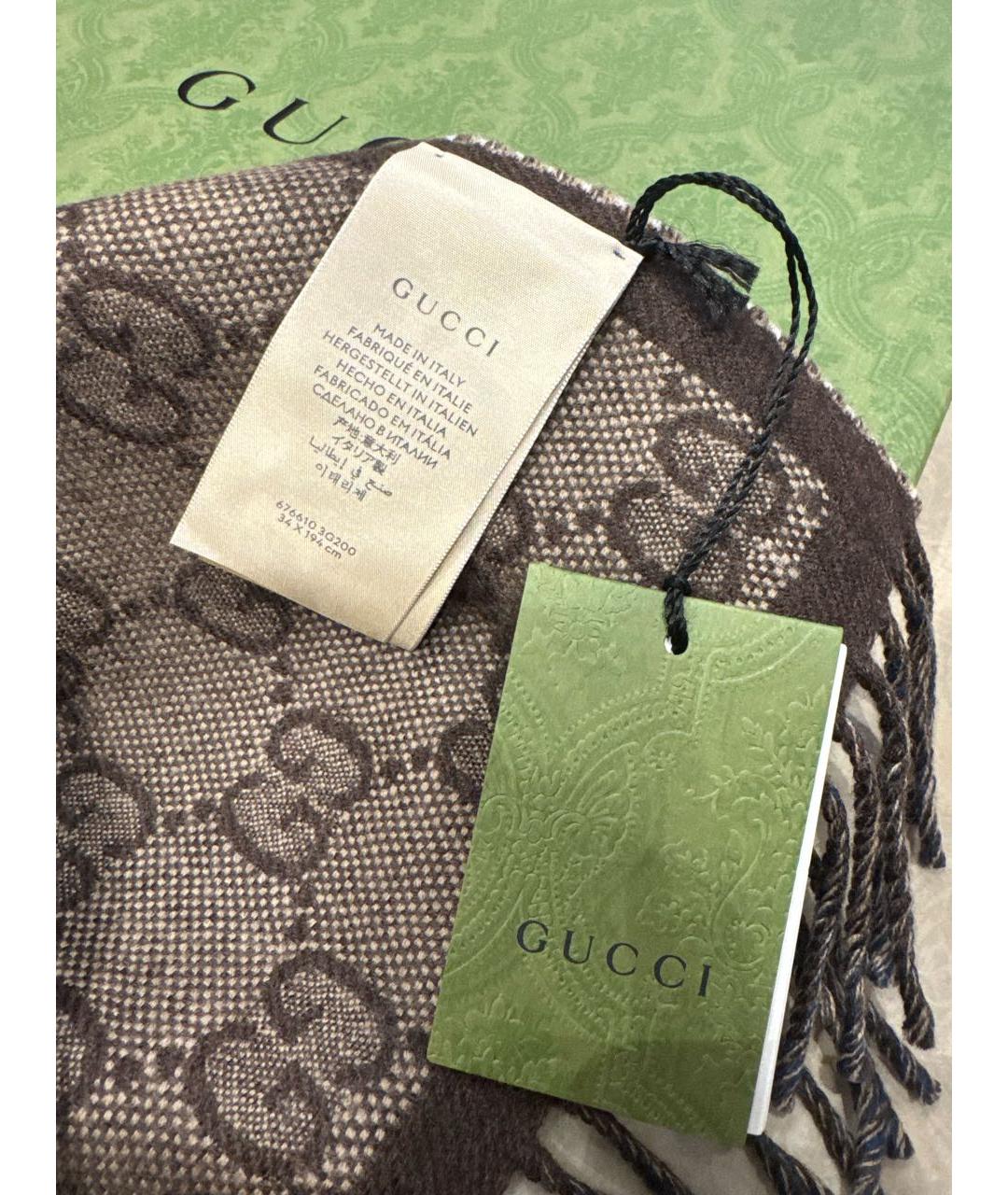 GUCCI Мульти кашемировый шарф, фото 6