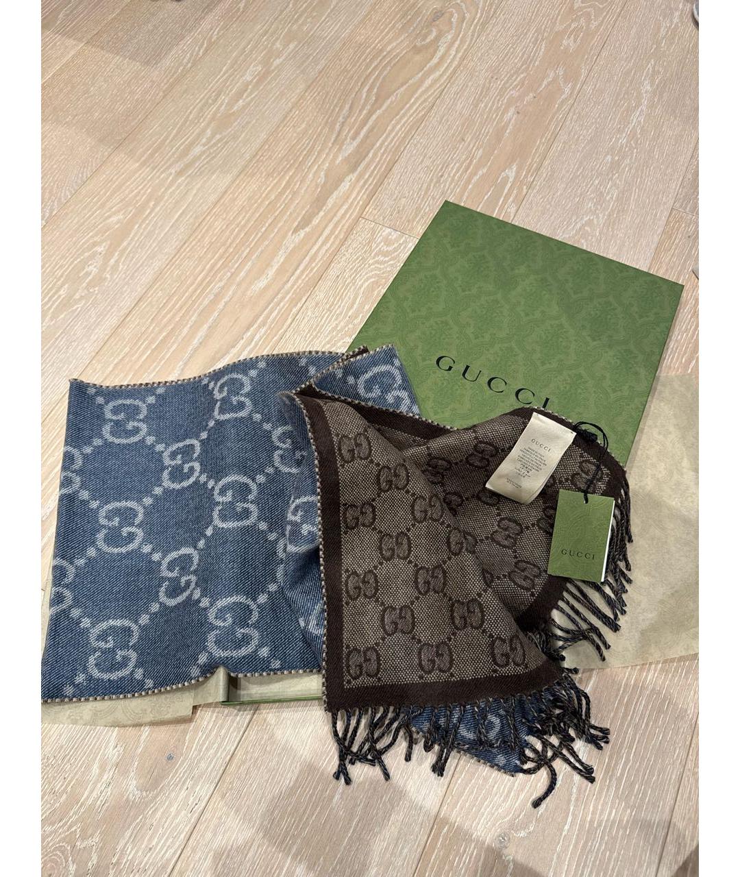 GUCCI Мульти кашемировый шарф, фото 5