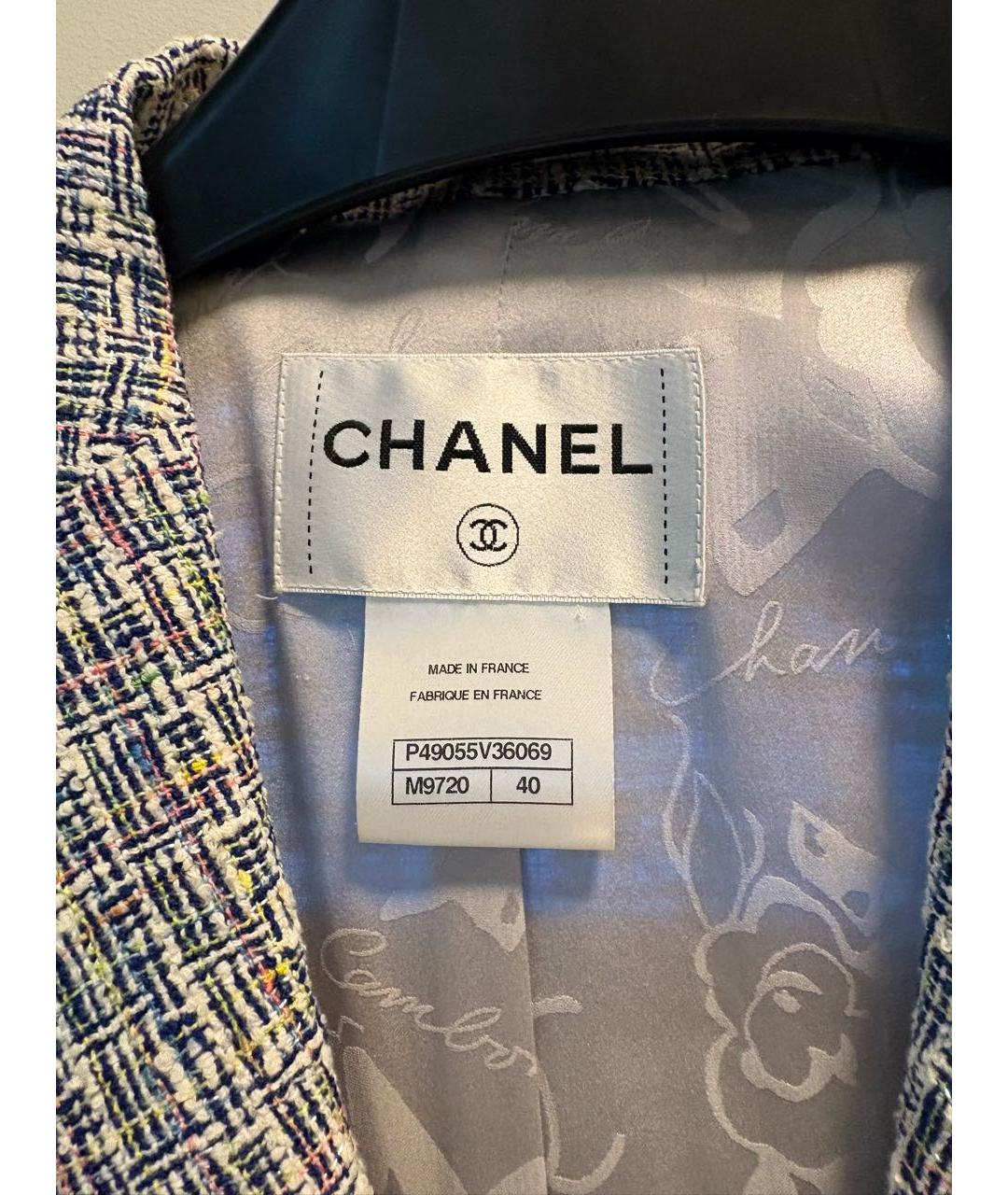 CHANEL Мульти вискозный жакет/пиджак, фото 3