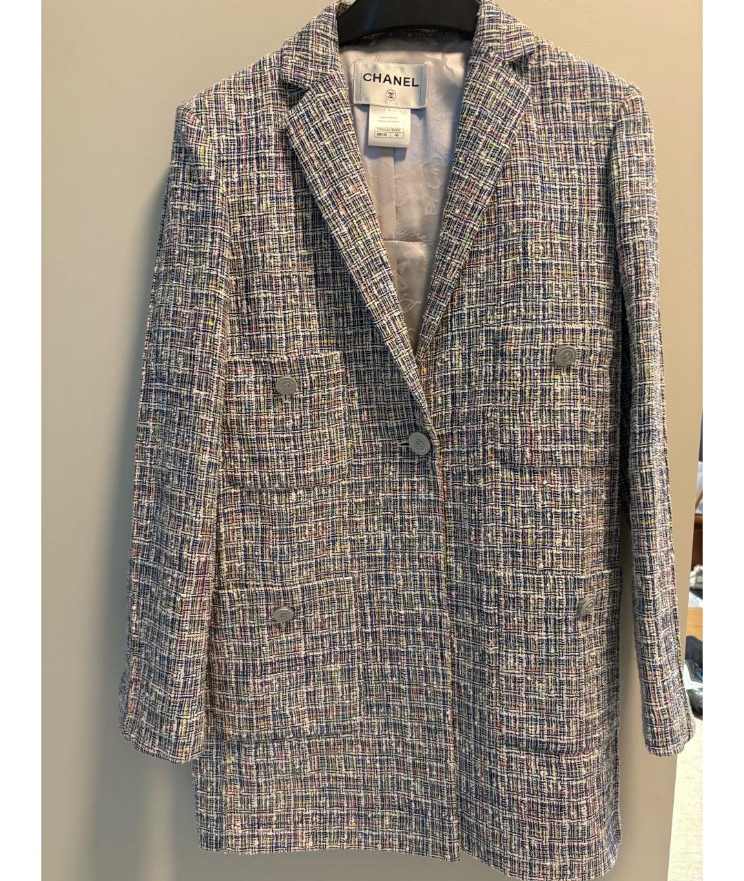 CHANEL Мульти вискозный жакет/пиджак, фото 4