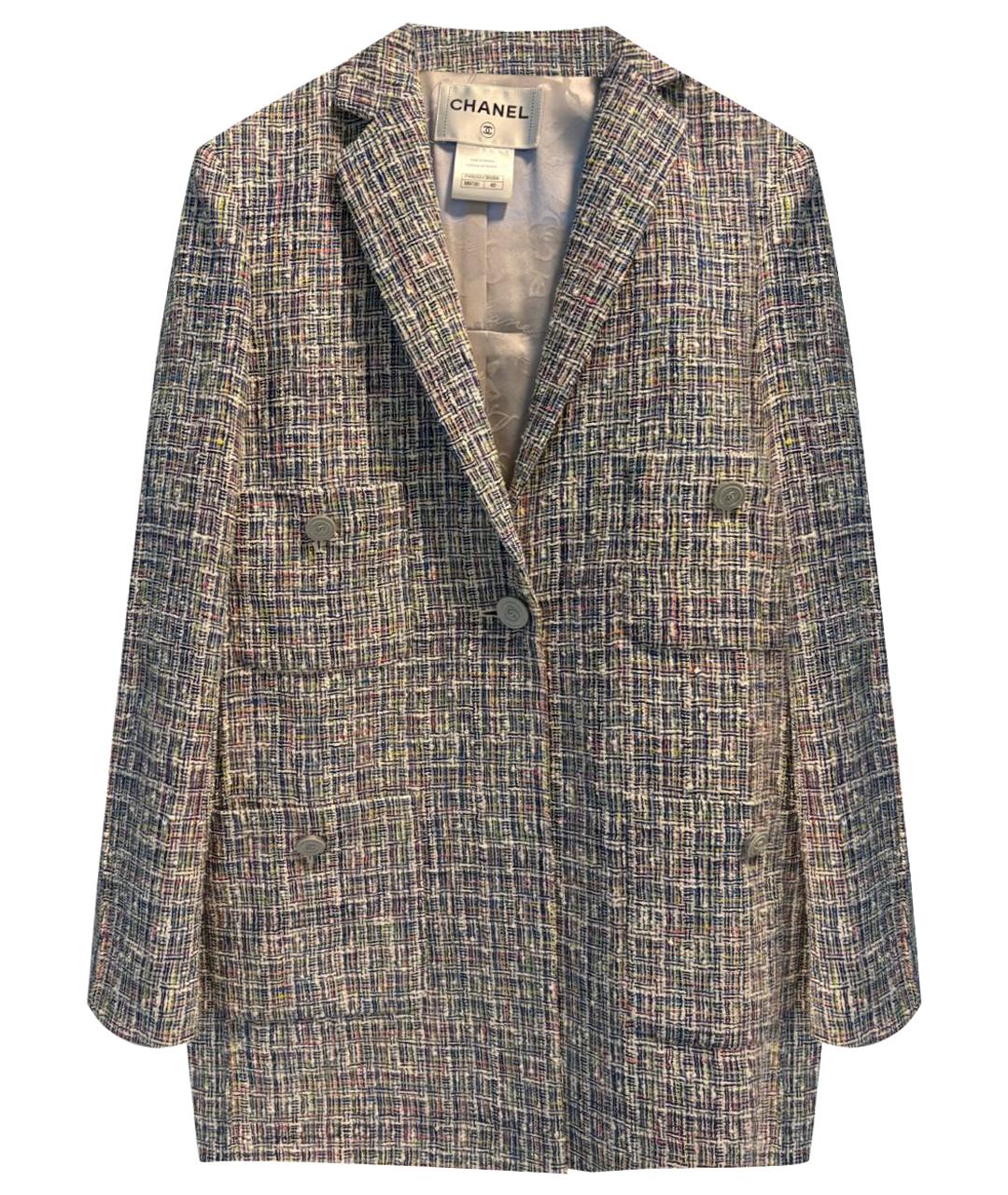CHANEL Мульти вискозный жакет/пиджак, фото 1