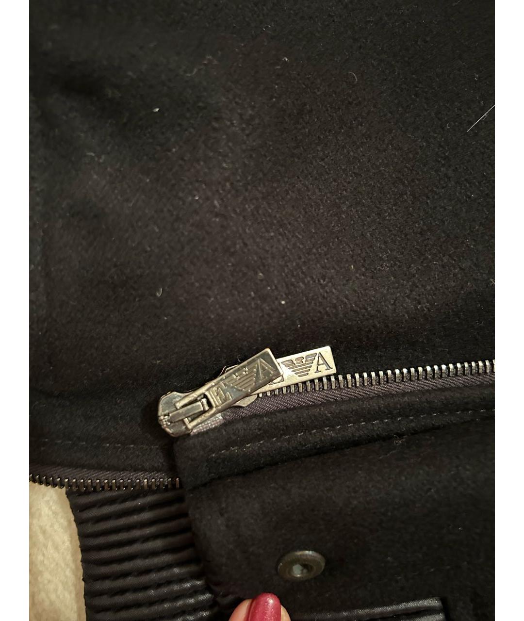 EMPORIO ARMANI Черная шерстяная куртка, фото 6