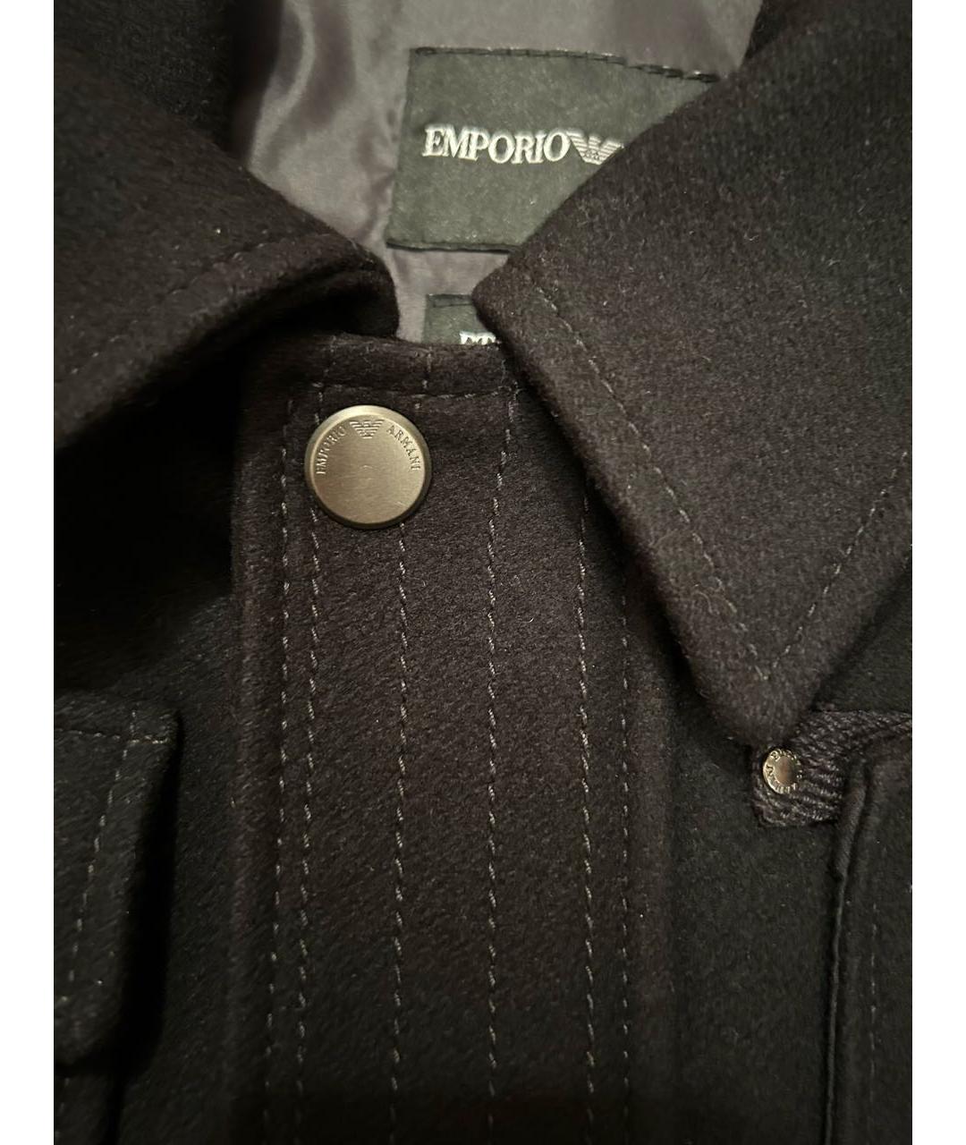 EMPORIO ARMANI Черная шерстяная куртка, фото 8