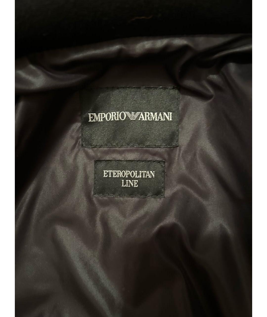 EMPORIO ARMANI Черная шерстяная куртка, фото 5