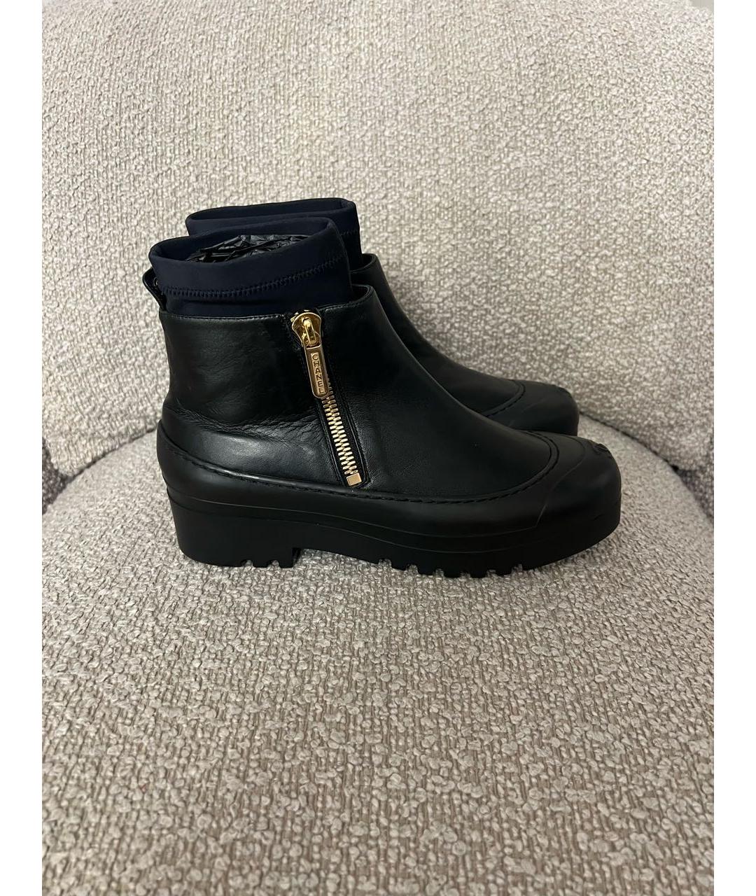 CHANEL Черные кожаные полусапоги, фото 5
