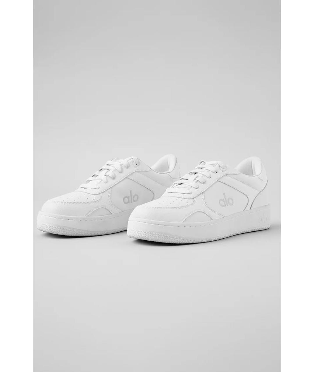 ALO YOGA Белые кожаные кеды, фото 2