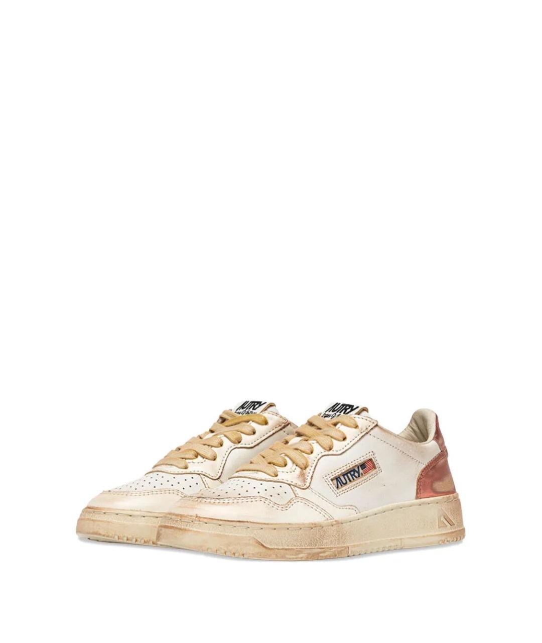 AUTRY Бежевые кожаные кеды, фото 2