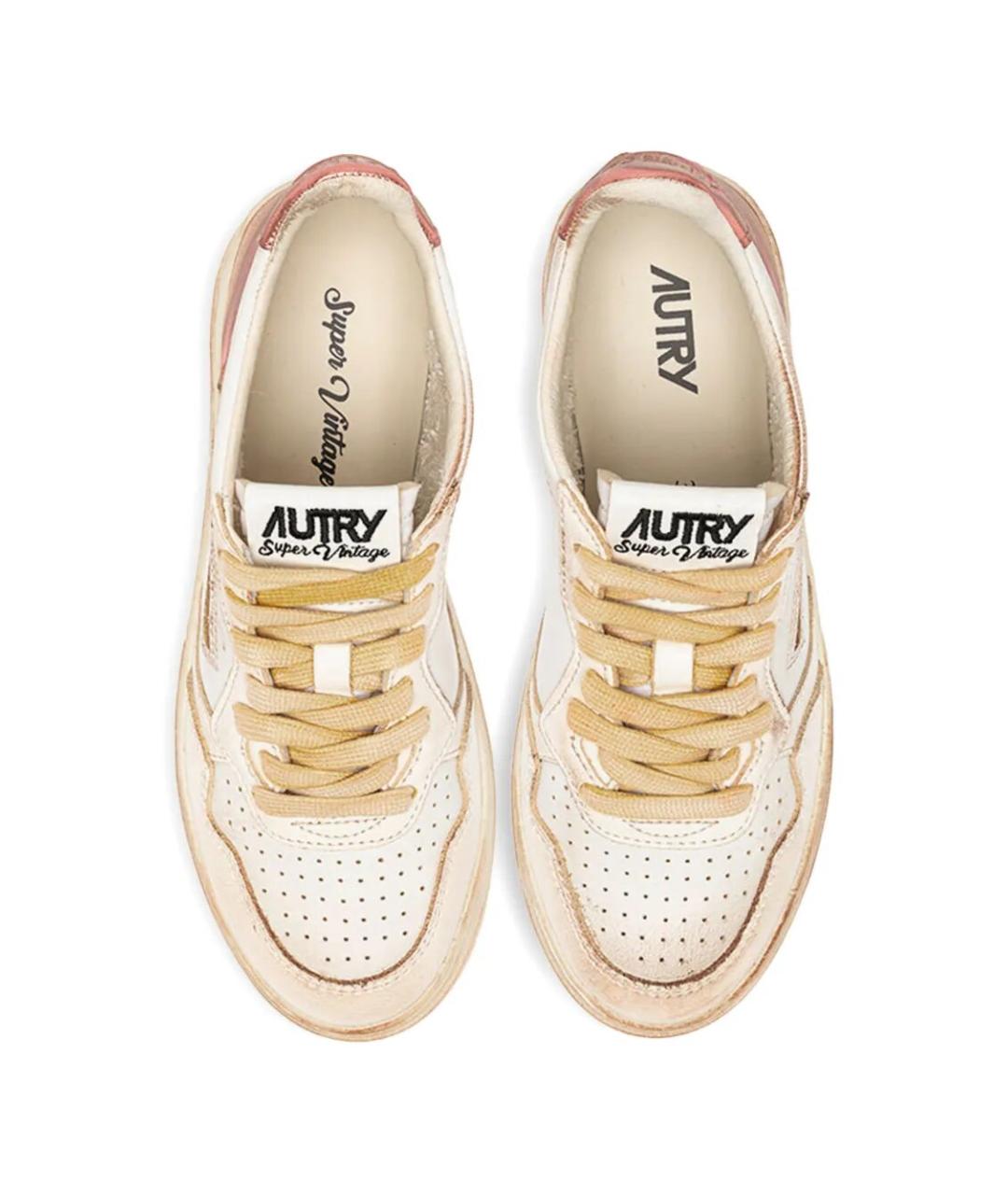 AUTRY Бежевые кожаные кеды, фото 4