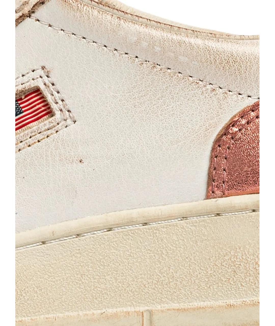 AUTRY Бежевые кожаные кеды, фото 5