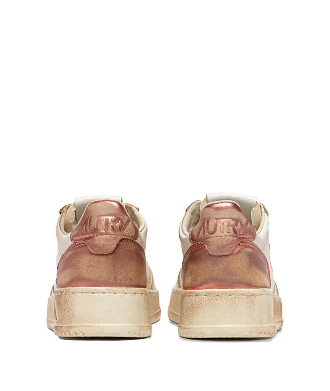 AUTRY Бежевые кожаные кеды, фото 3