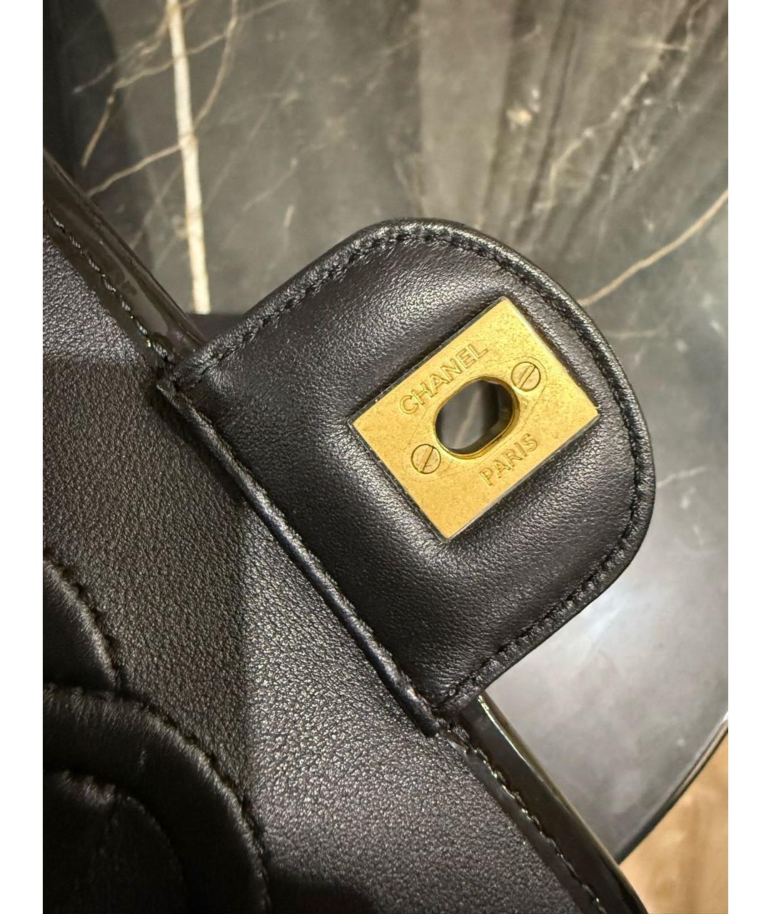 CHANEL Черная твидовая сумка через плечо, фото 4