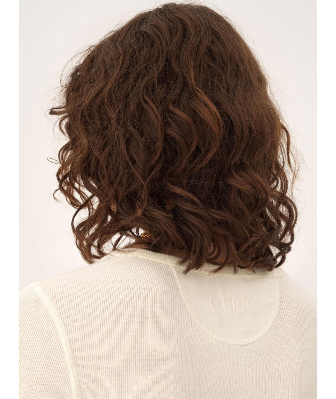 CHLOE Бежевая хлопковая водолазка, фото 4