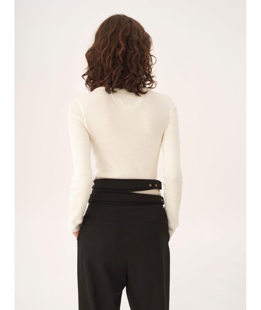 CHLOE Бежевая хлопковая водолазка, фото 3