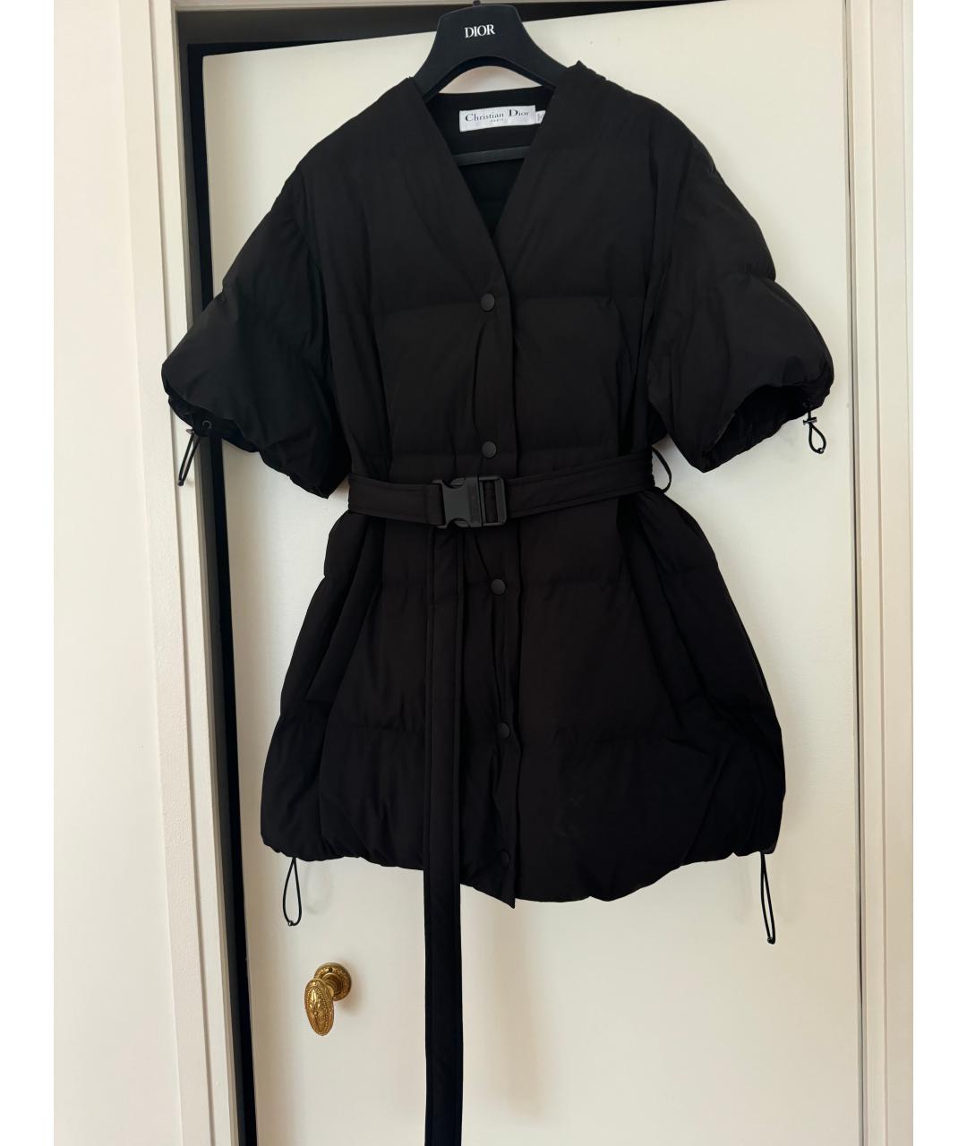 CHRISTIAN DIOR Черный полиэстеровый пуховик, фото 6