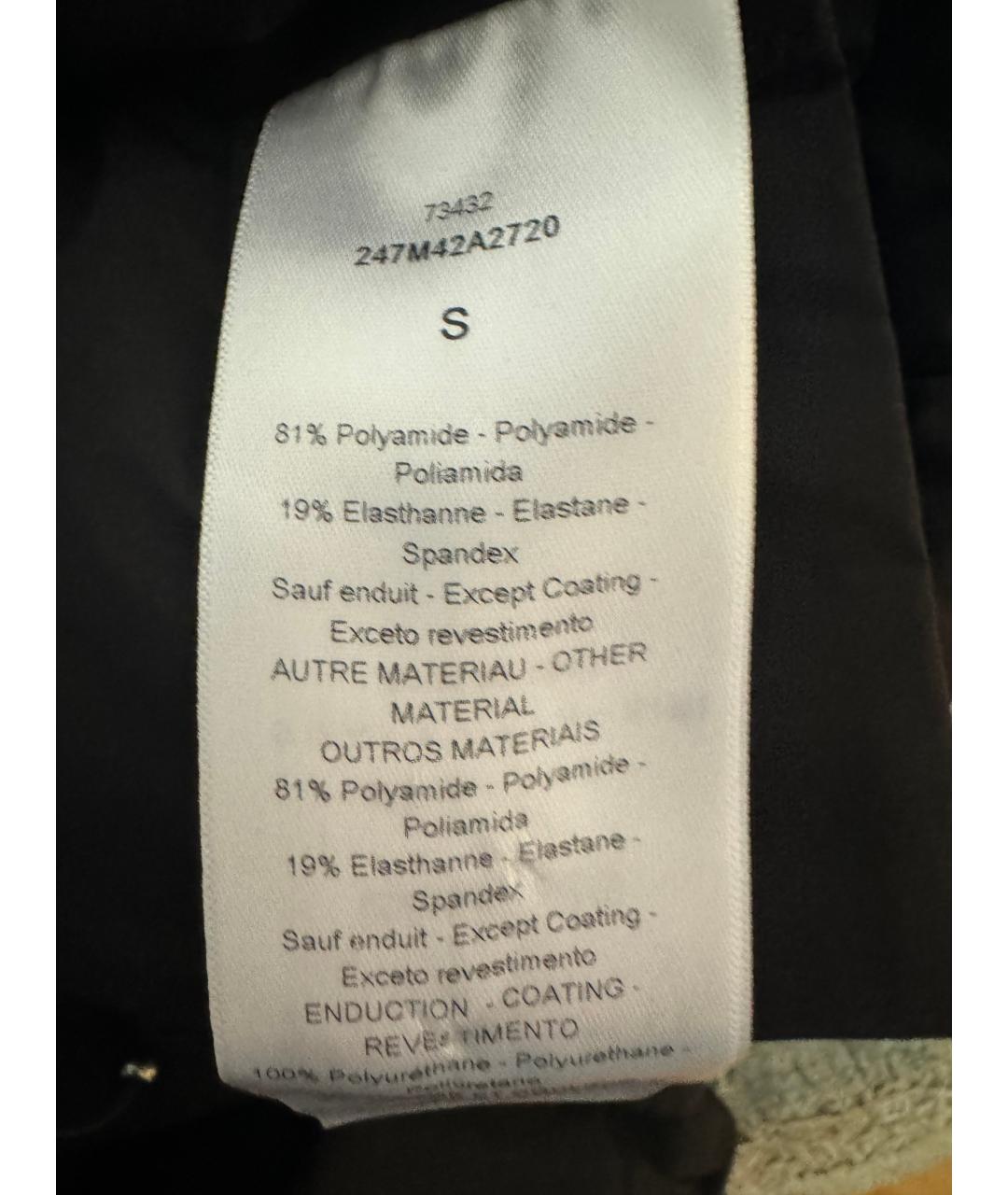 CHRISTIAN DIOR Черный полиэстеровый пуховик, фото 4