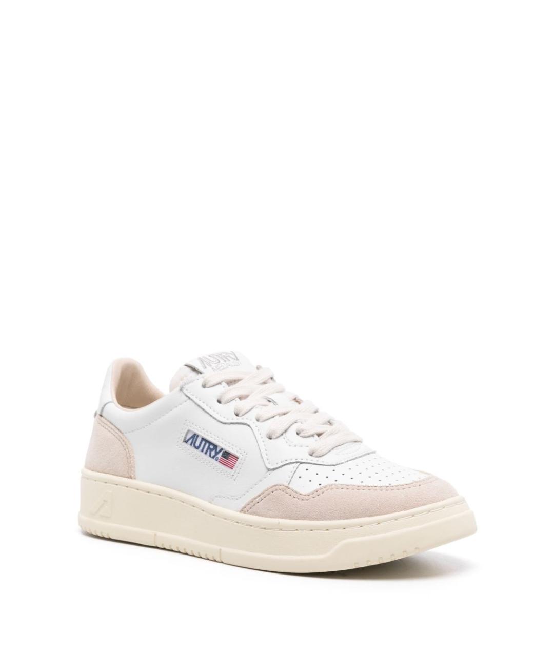 AUTRY Белые кожаные кроссовки, фото 4