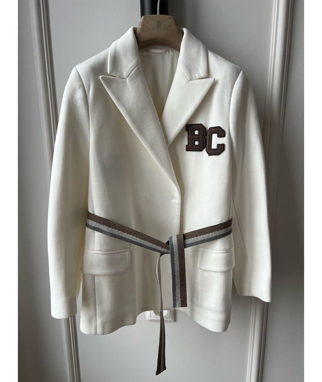 BRUNELLO CUCINELLI Белый вискозный жакет / жилет, фото 5