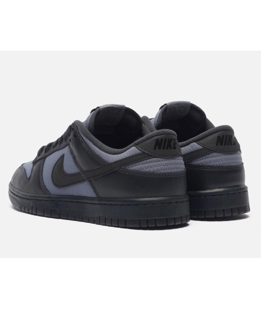 NIKE Черные кожаные кроссовки, фото 4