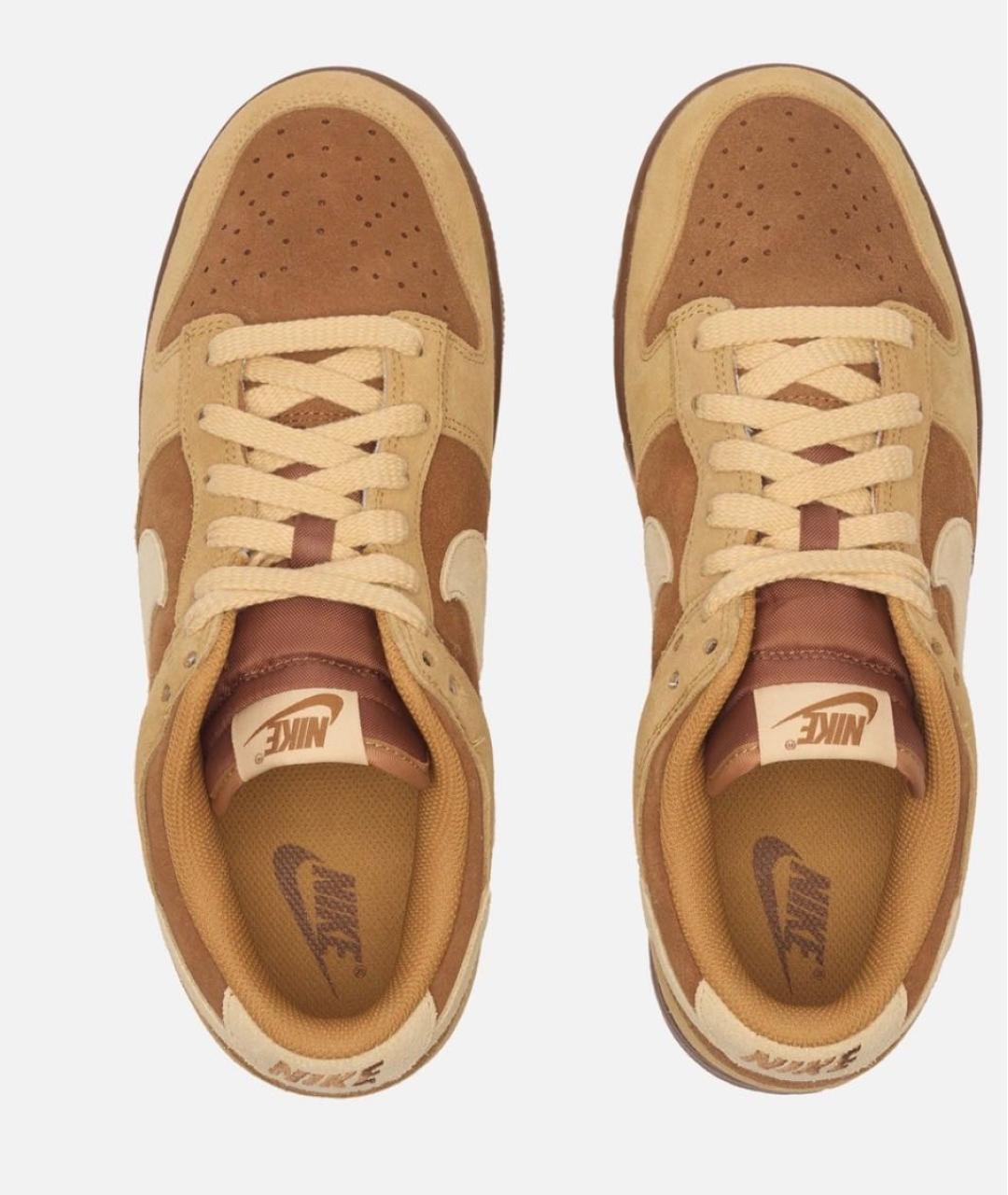 NIKE Коричневые замшевые кроссовки, фото 3