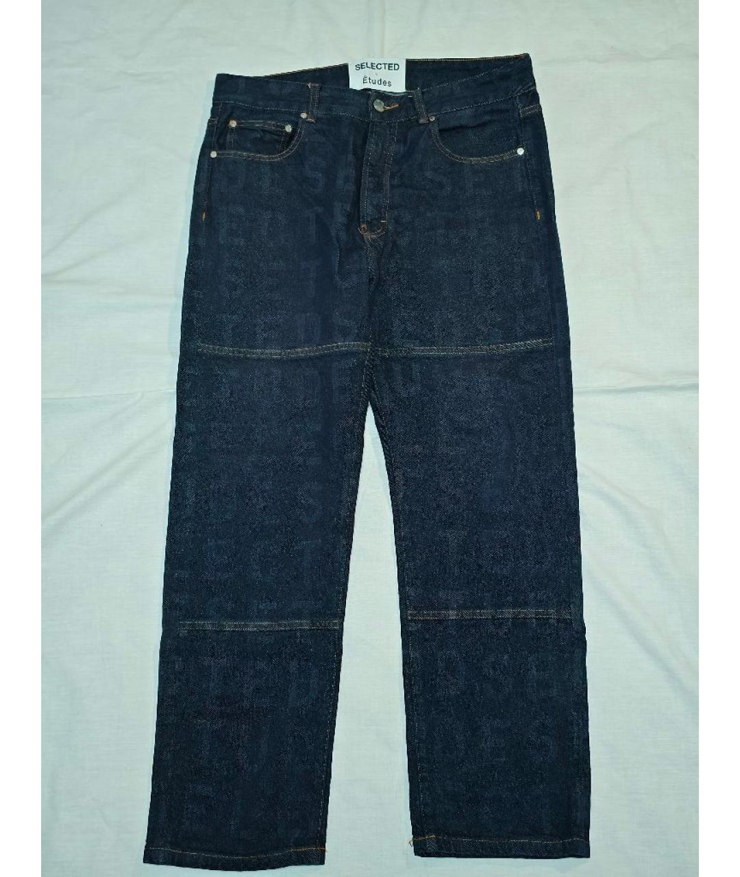ETUDES Темно-синие хлопковые джинсы, фото 10