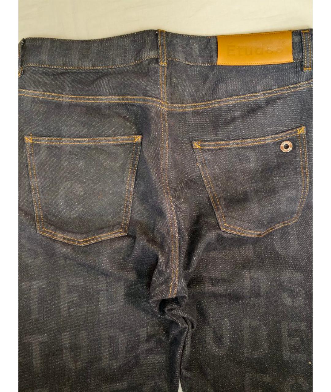 ETUDES Темно-синие хлопковые джинсы, фото 3