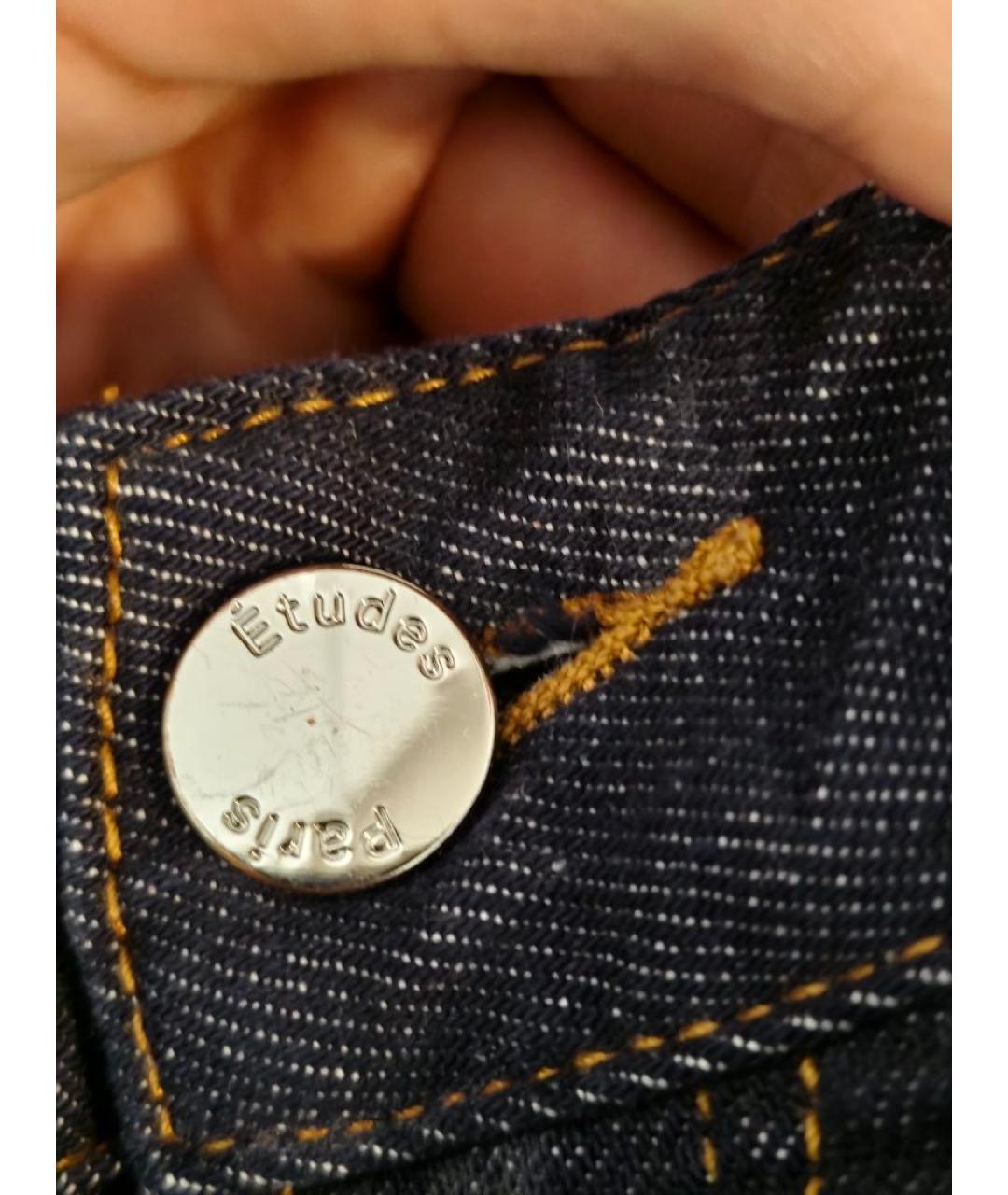 ETUDES Темно-синие хлопковые джинсы, фото 8