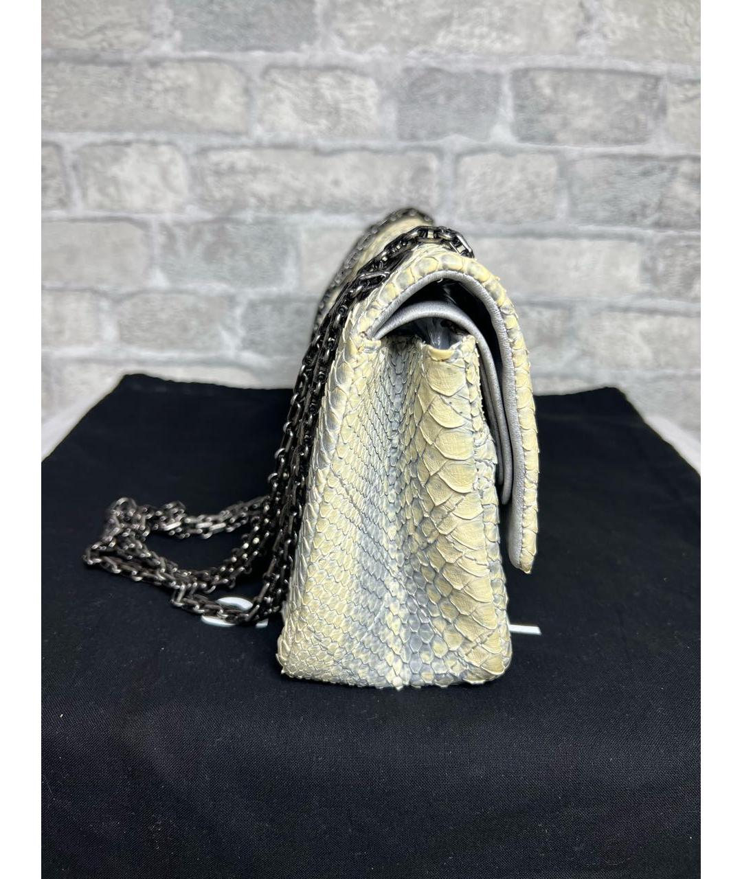 CHANEL Бежевая сумка через плечо из экзотической кожи, фото 5