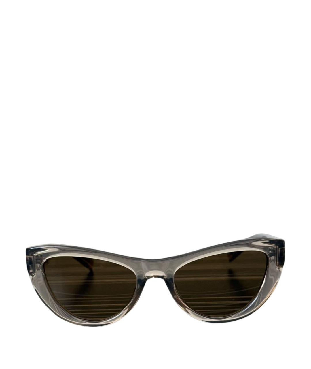 SAINT LAURENT Серые пластиковые солнцезащитные очки, фото 1