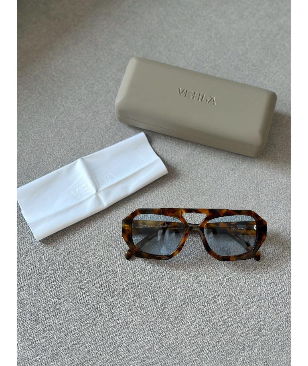 Vehla Коричневые пластиковые солнцезащитные очки, фото 2