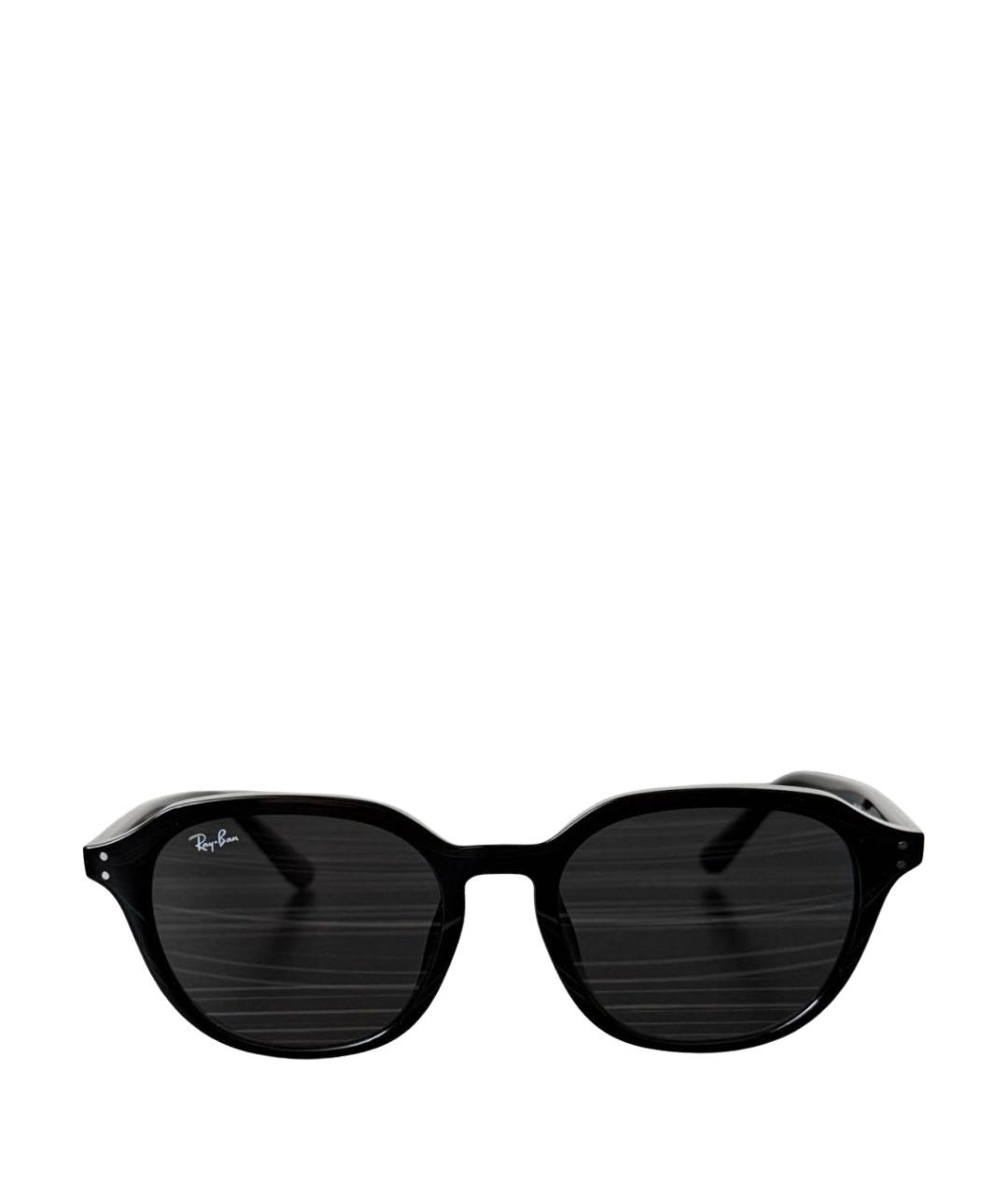 RAY BAN Черные пластиковые солнцезащитные очки, фото 1