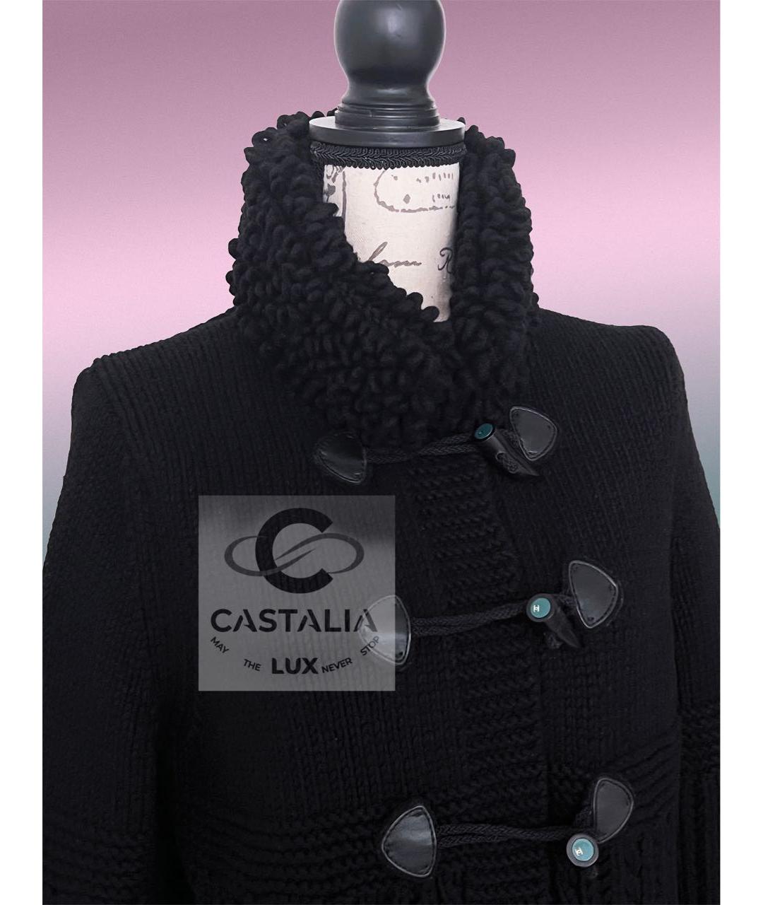 CHANEL Черное кашемировое пальто, фото 6