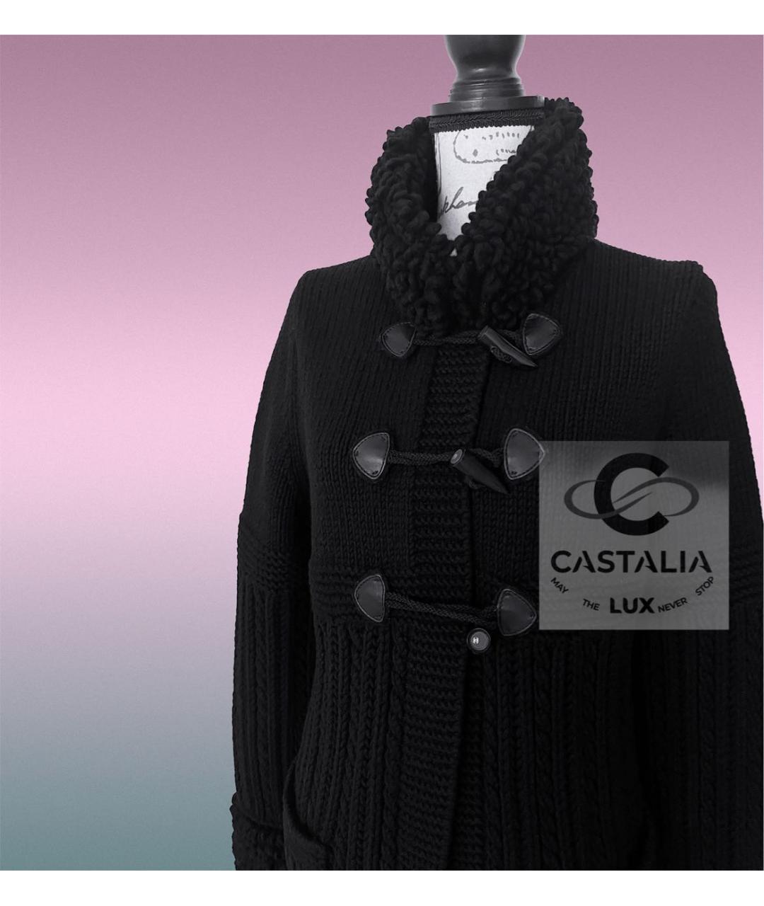 CHANEL Черное кашемировое пальто, фото 8