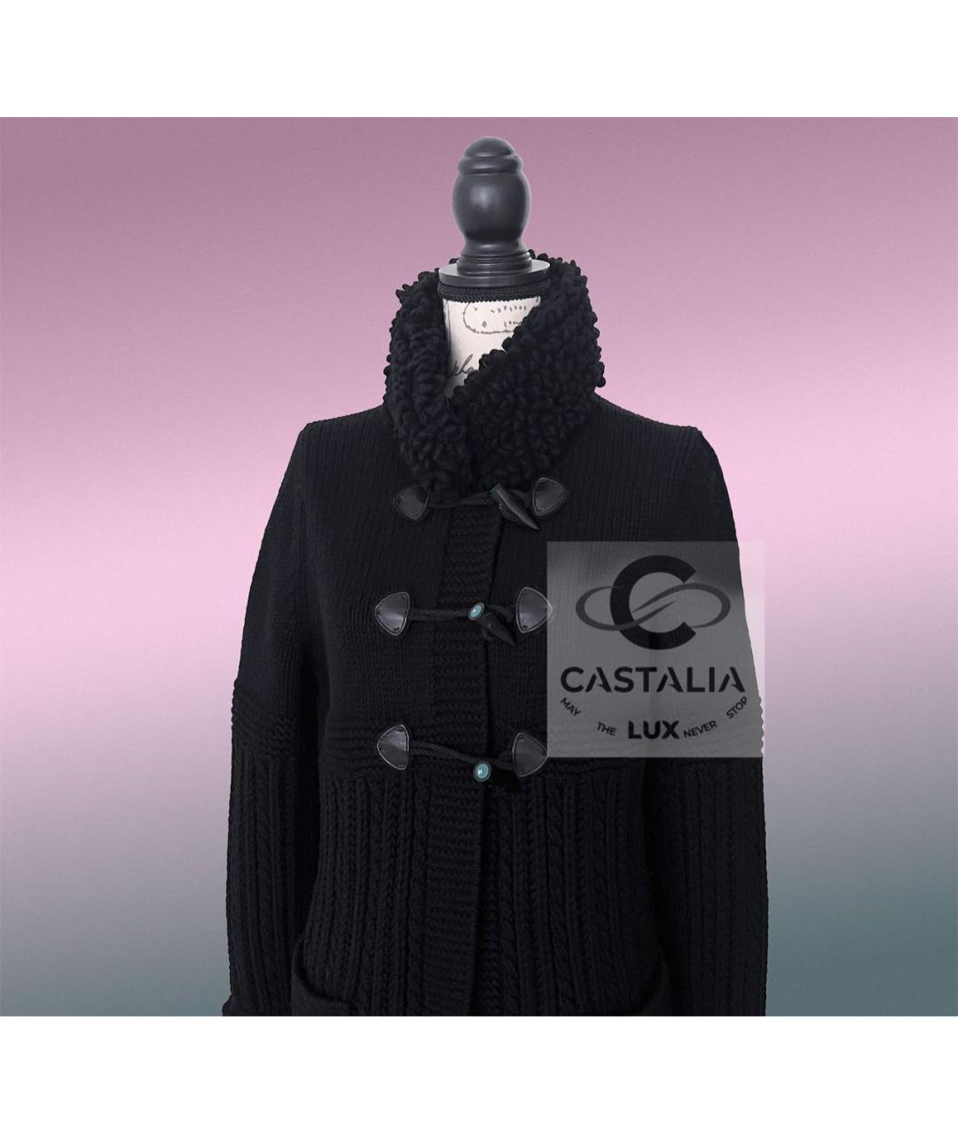 CHANEL Черное кашемировое пальто, фото 5