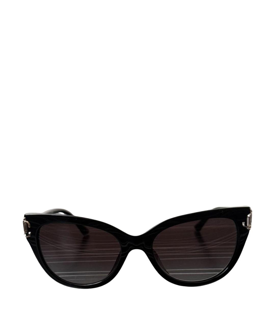 JIMMY CHOO Черные пластиковые солнцезащитные очки, фото 1