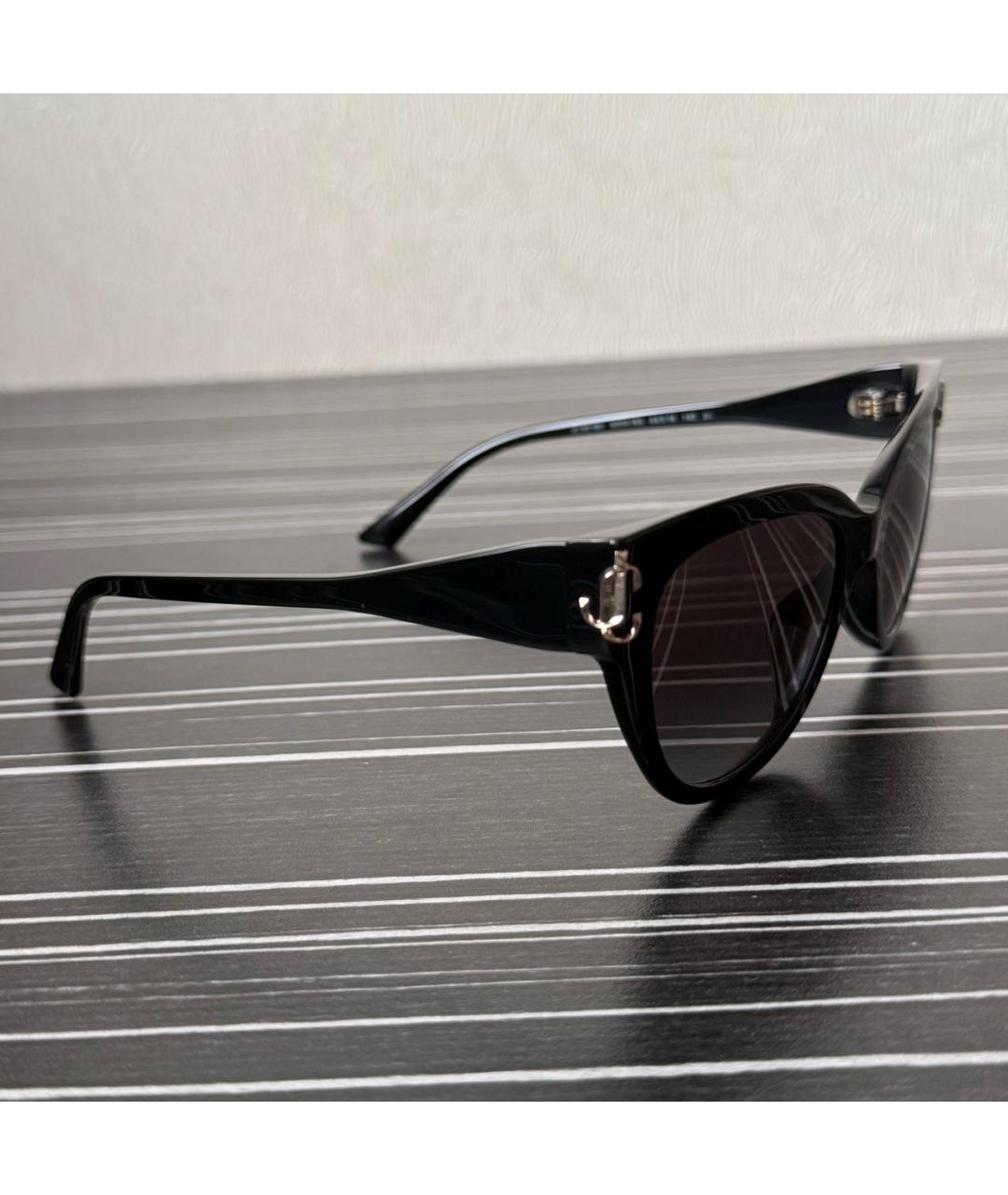 JIMMY CHOO Черные пластиковые солнцезащитные очки, фото 2
